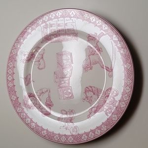 Queen's Baby Pink Child's Plate 8”